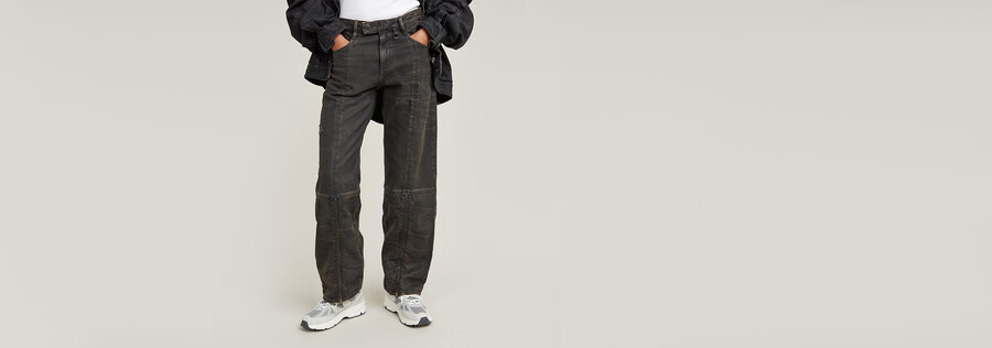 jeans larghi a vita bassa judee biker