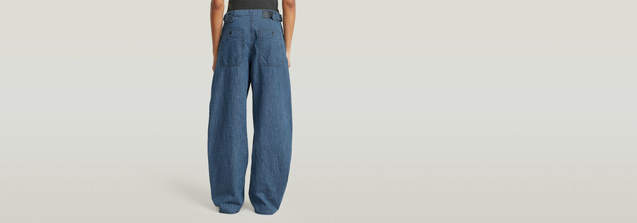 jeans larghi cargo con cintura 2.0