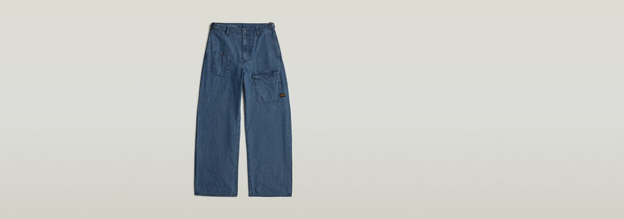 jeans larghi cargo con cintura 2.0