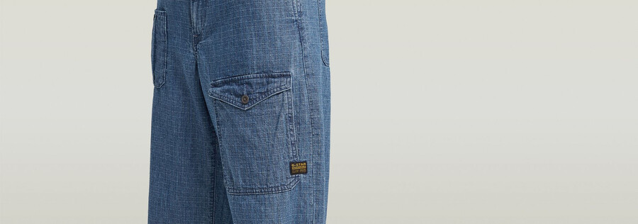 jeans larghi cargo con cintura 2.0