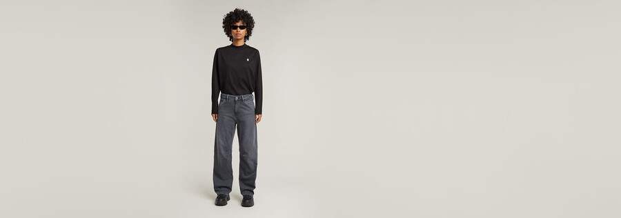 jeans eve a gamba larga e bassa