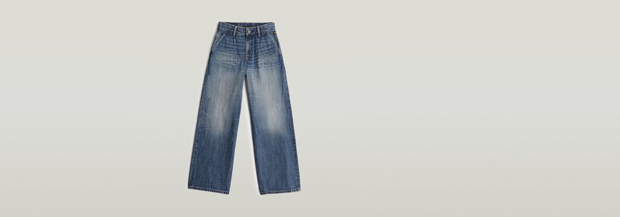jeans larghi alti in chino skater