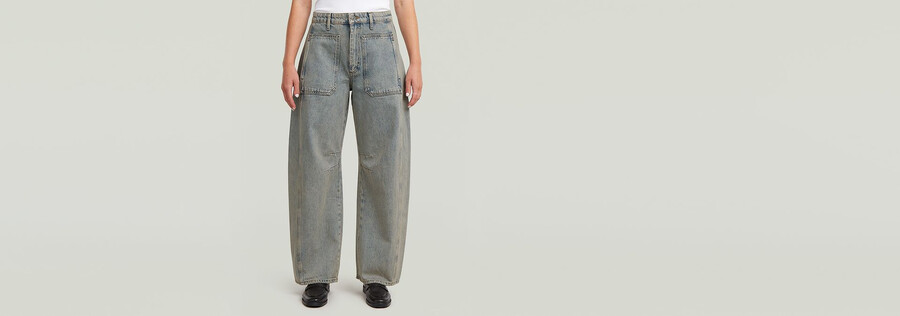 jeans carter barrel con tasche lunghe