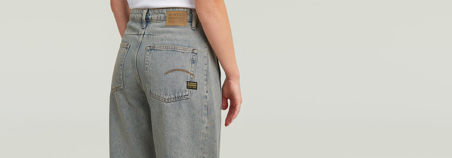jeans carter barrel con tasche lunghe