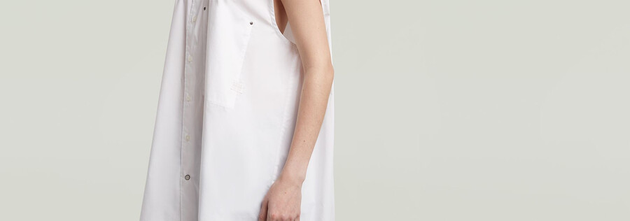 camicia oversize senza maniche