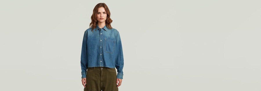 camicia monotasca comoda e squadrata