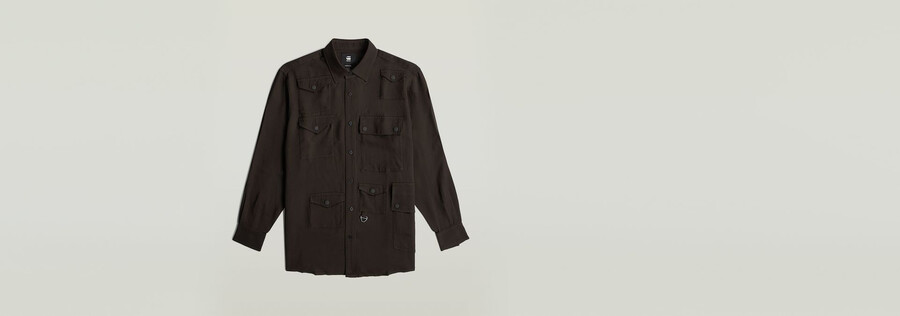 camicia con tasca rilassata