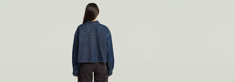 camicia oversize a due tasche