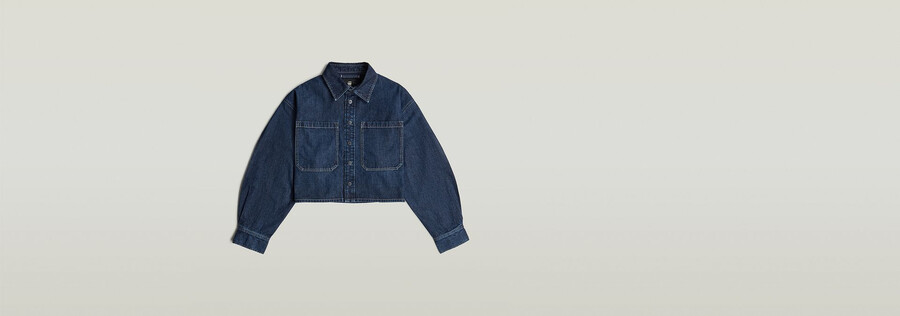camicia oversize a due tasche