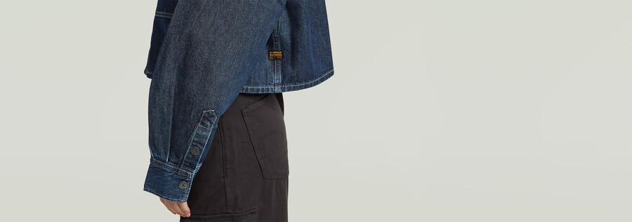 camicia oversize a due tasche