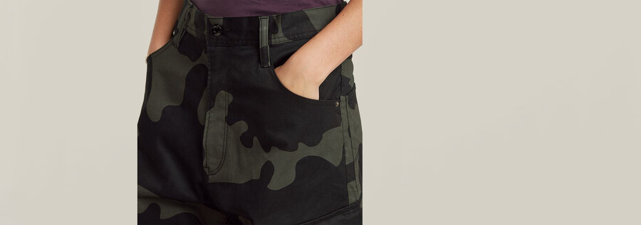 pantaloni cargo 3d boyfriend