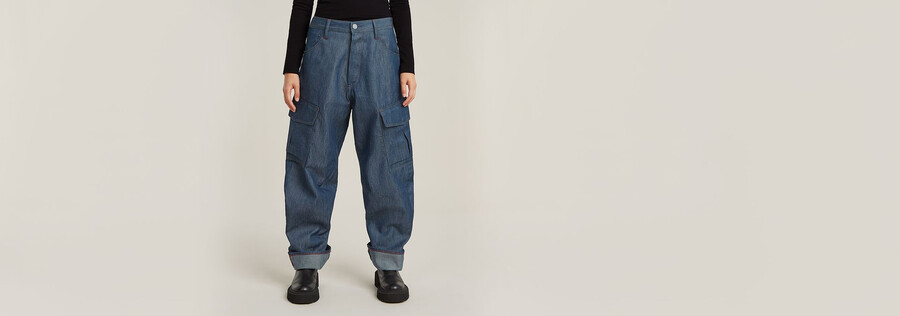 pantaloni cargo 3d boyfriend