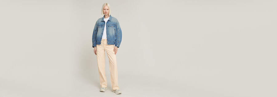 pantaloni cargo a vita bassa judee