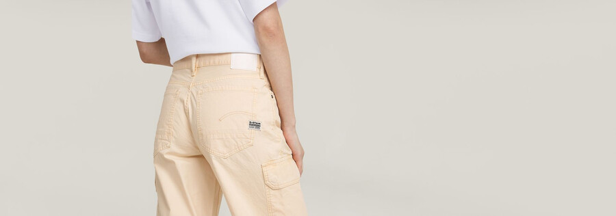 pantaloni cargo a vita bassa judee