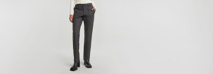 chino con spacco frontale
