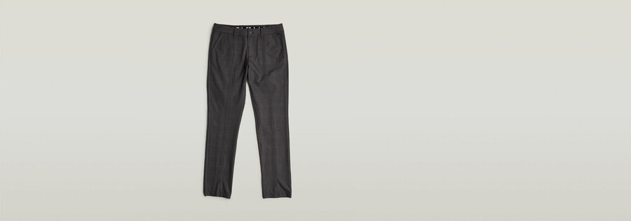 chino con spacco frontale