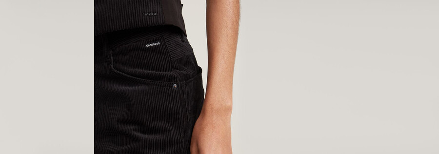 pantaloni cargo in velluto a coste 3d boyfriend