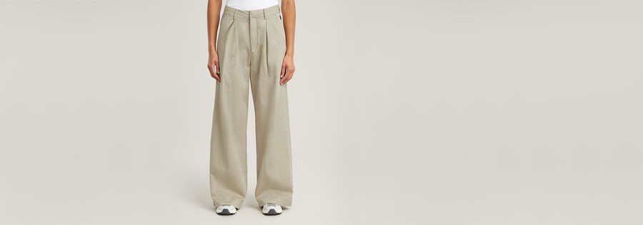 pantaloni a gamba larga fluidi