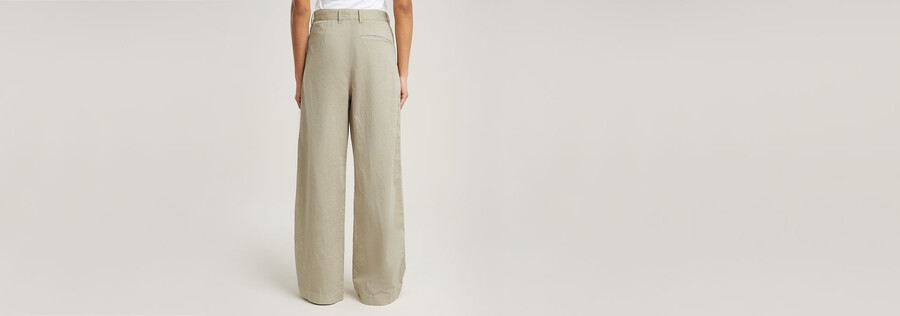 pantaloni a gamba larga fluidi