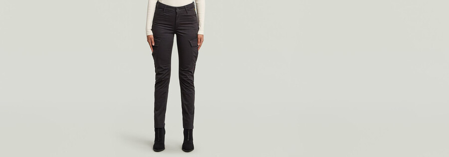 pantaloni cargo slim