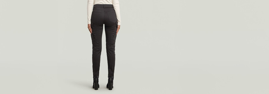 pantaloni cargo slim