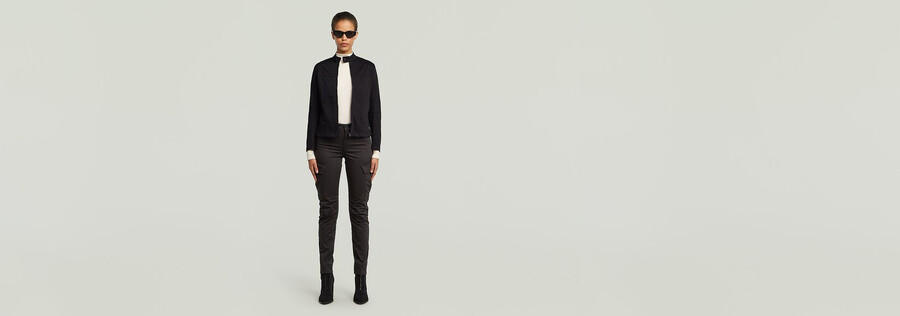 pantaloni cargo slim