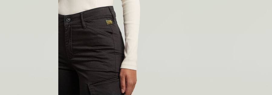 pantaloni cargo slim
