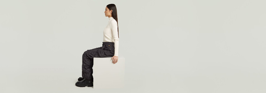 pantaloni cargo multitasche balloon