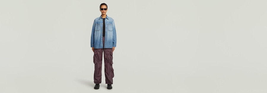 pantaloni cargo multitasche balloon