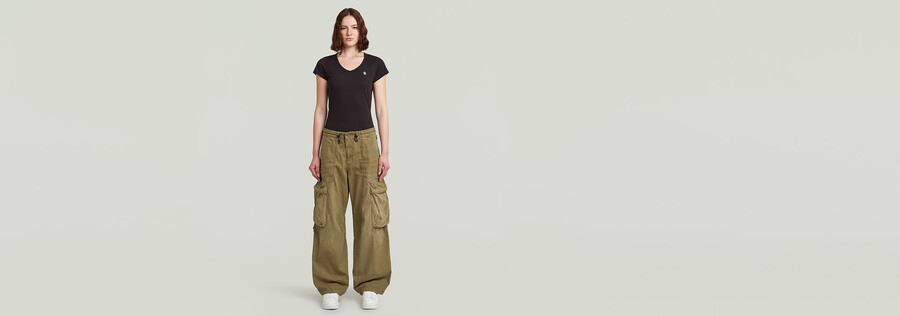 pantaloni cargo a palloncino