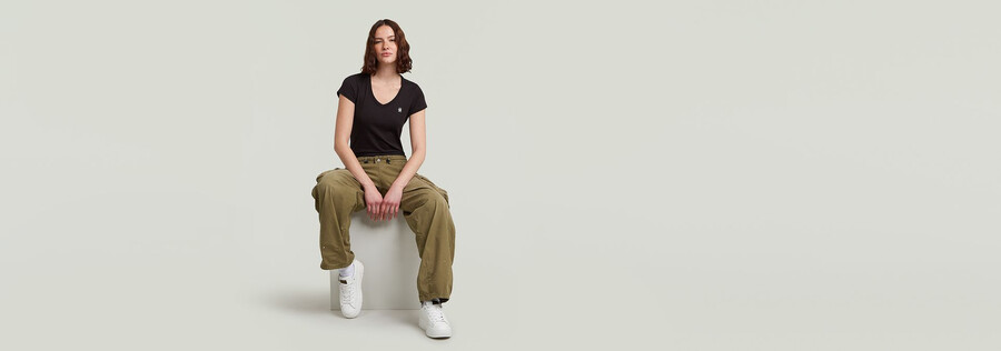 pantaloni cargo a palloncino