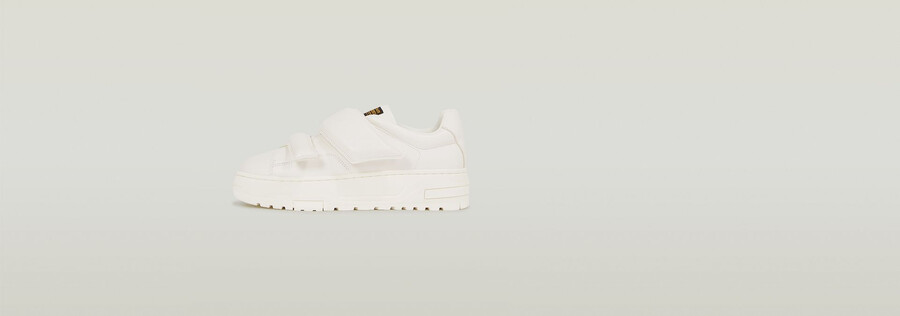 sneakers in pelle con velcro lhana ii