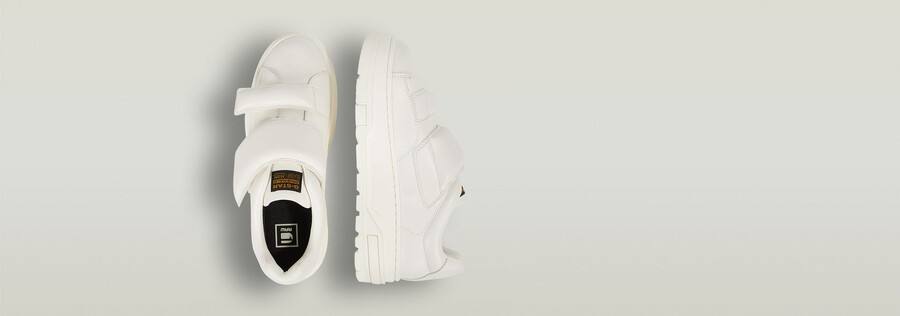 sneakers in pelle con velcro lhana ii