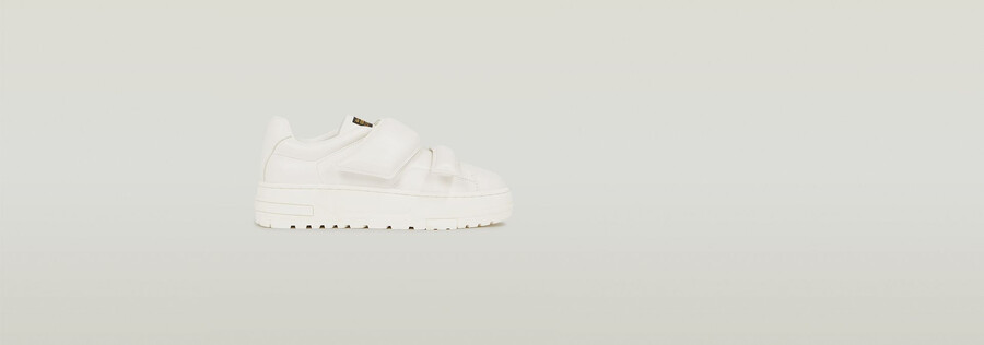 sneakers in pelle con velcro lhana ii