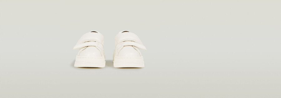 sneakers in pelle con velcro lhana ii