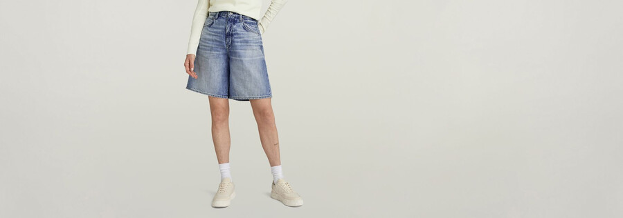 pantaloncini larghi a botte