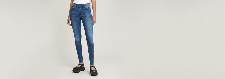 jeans 3301 mid skinny