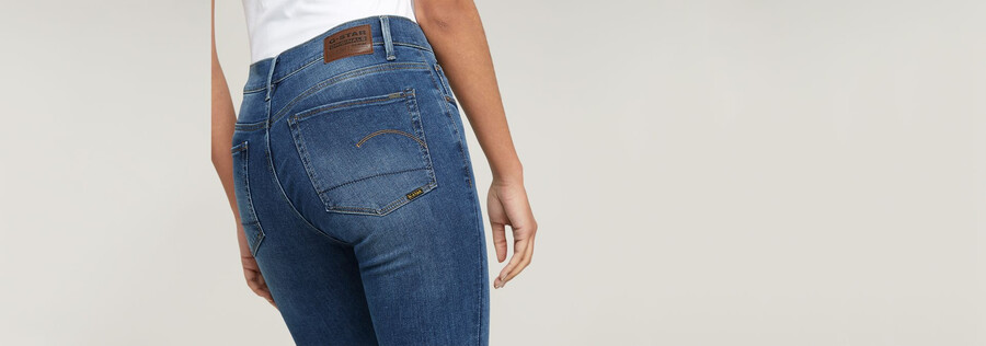 jeans 3301 mid skinny