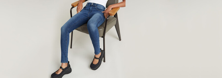 jeans 3301 mid skinny