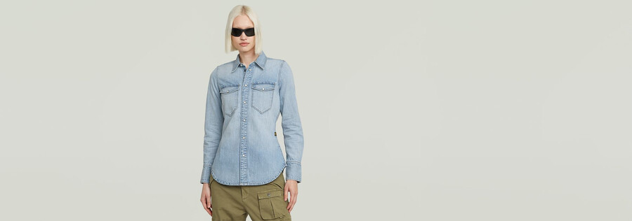 camicia western slim
