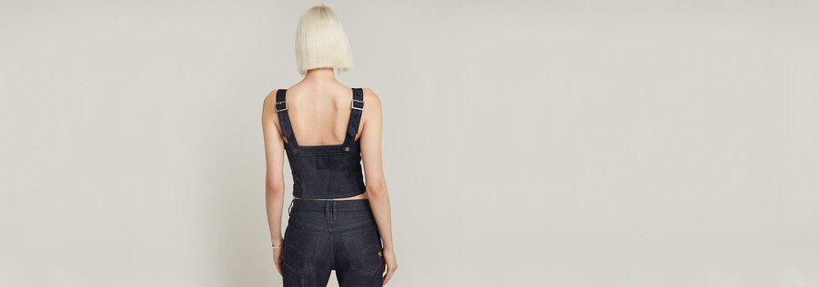 top bustier con spalline staccabili