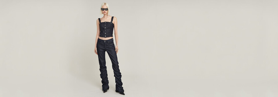 top bustier con spalline staccabili