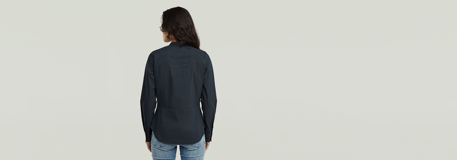 camicia a maniche lunghe in popeline sottile