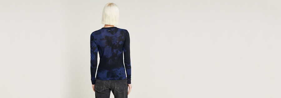 top slim lavaggio vintage