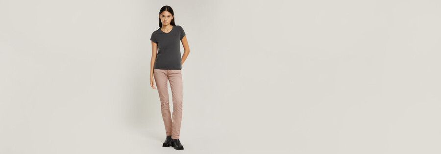 top aderente con scollo a v eyben 2.0 tinto in capo