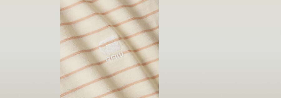 top aderente con scollo a v a righe eyben 2.0
