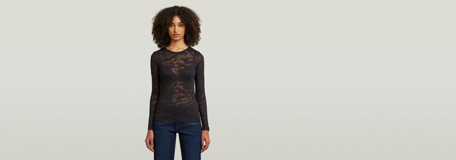 top sottile in pizzo fine aop