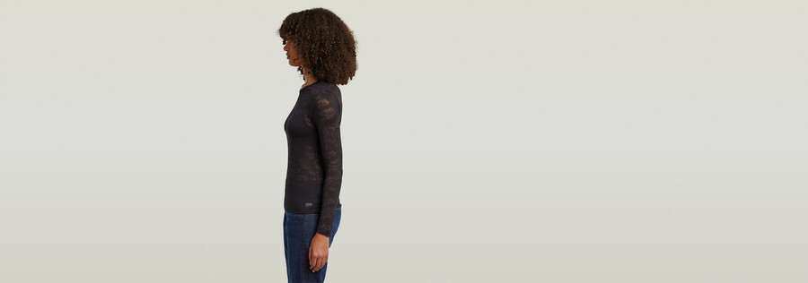 top sottile in pizzo fine aop