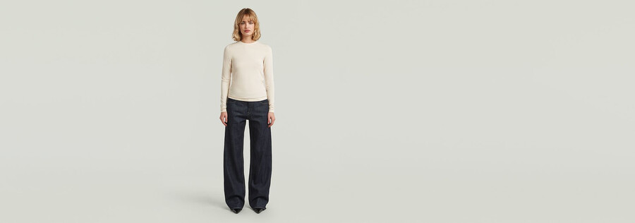 maglietta slim fit crew