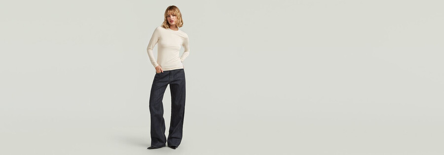maglietta slim fit crew